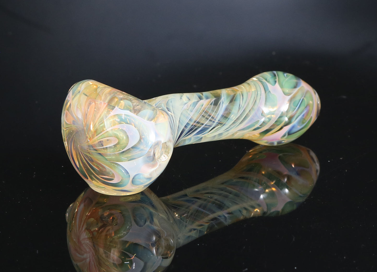 Fumed inside out Spoon pipe by, Ck_glass