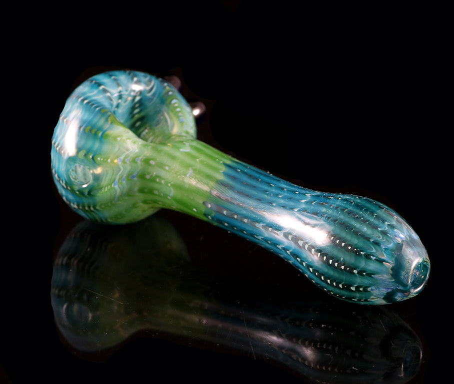 Wrap and Rake Spoon Dry Pipe #1 – Prism Glassworks