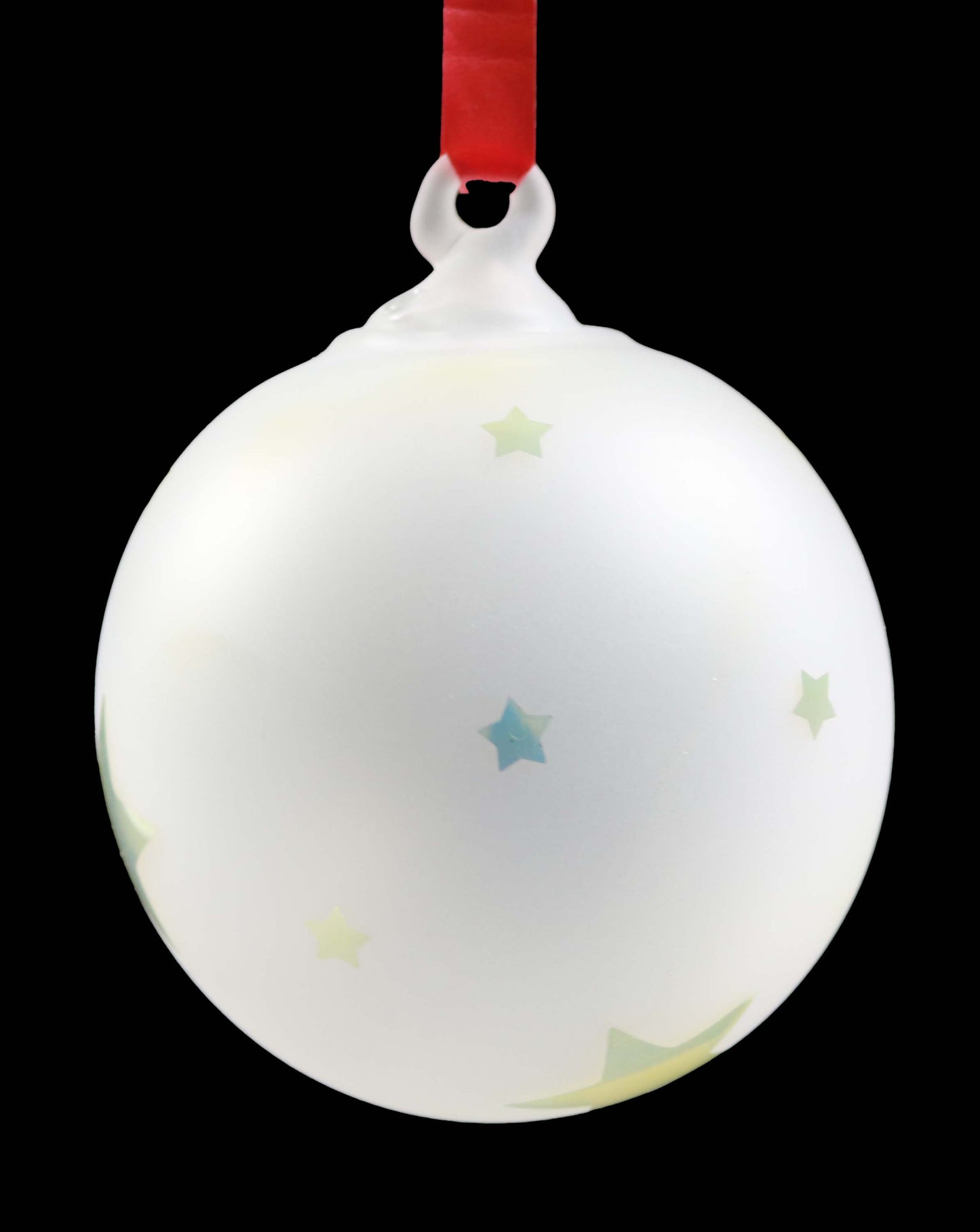 Star Sandblasted Christmas Ornament