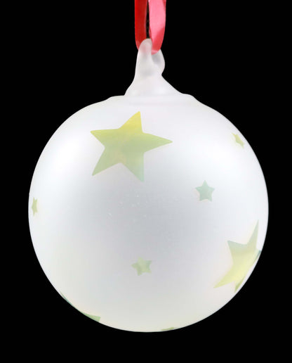 Star Sandblasted Christmas Ornament