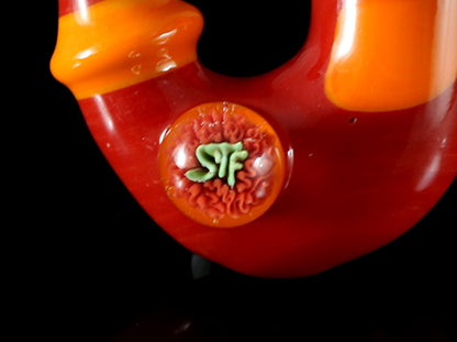 Sean Foley/STF Glass Sherlock: Red and Orange