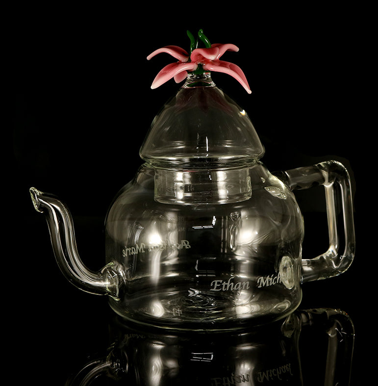 Custom Glass Tea pot