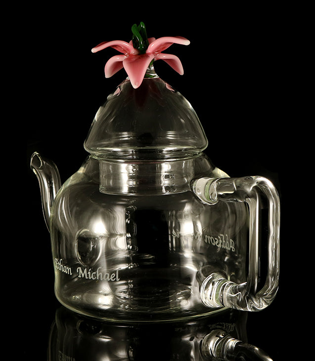 Custom Glass Tea pot